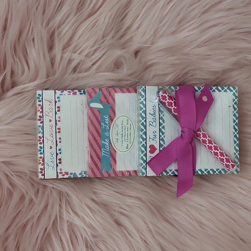 Brand New LADY JAYNE LTD. FUR BABIES Stationary Note Pads- 3CT.